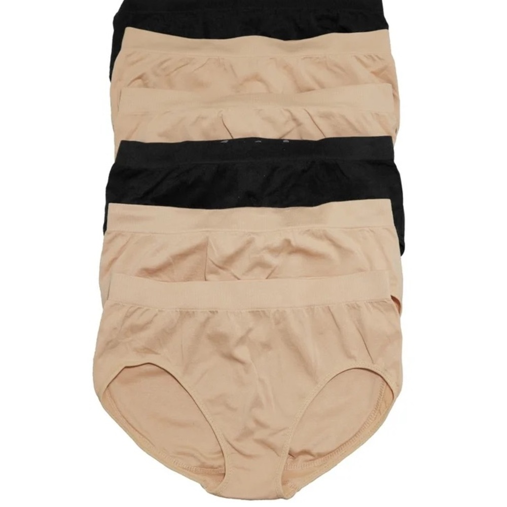 Angelina Women's Seamless Padded Butt Lifting Panties (6 PACK)